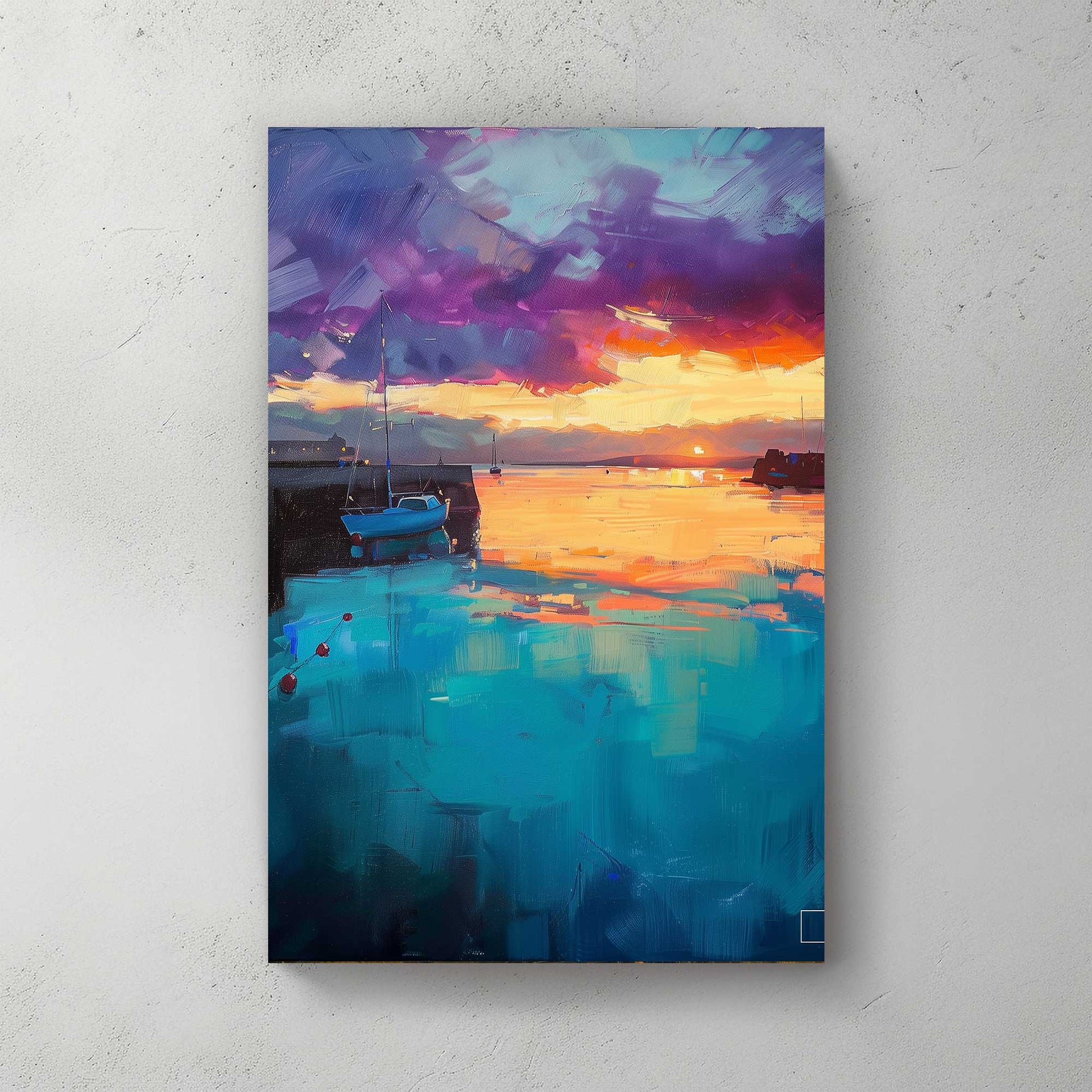 Sunset On The Horizon #1328 Canvas Wall Art & Metal Prints