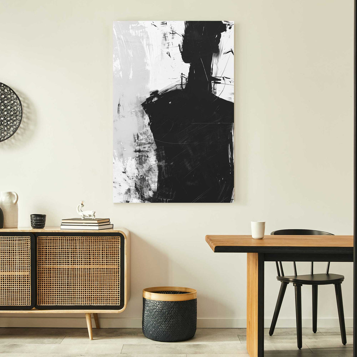 Silhouette Abstract #1337 Canvas Wall Art & Metal Prints
