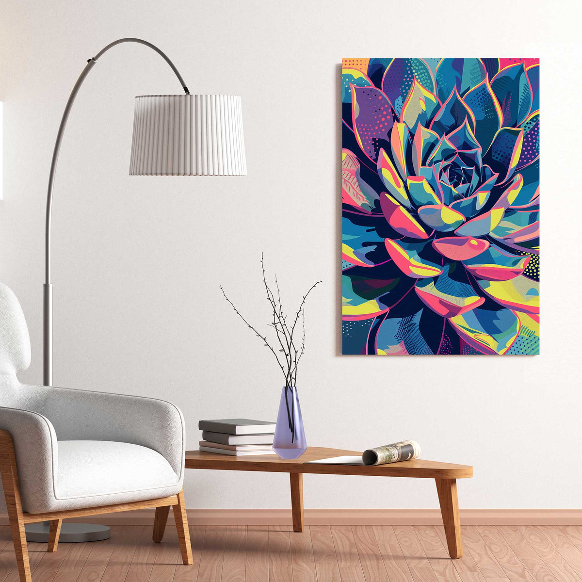 Aloe in Colours #1338 Canvas Wall Art & Metal Prints