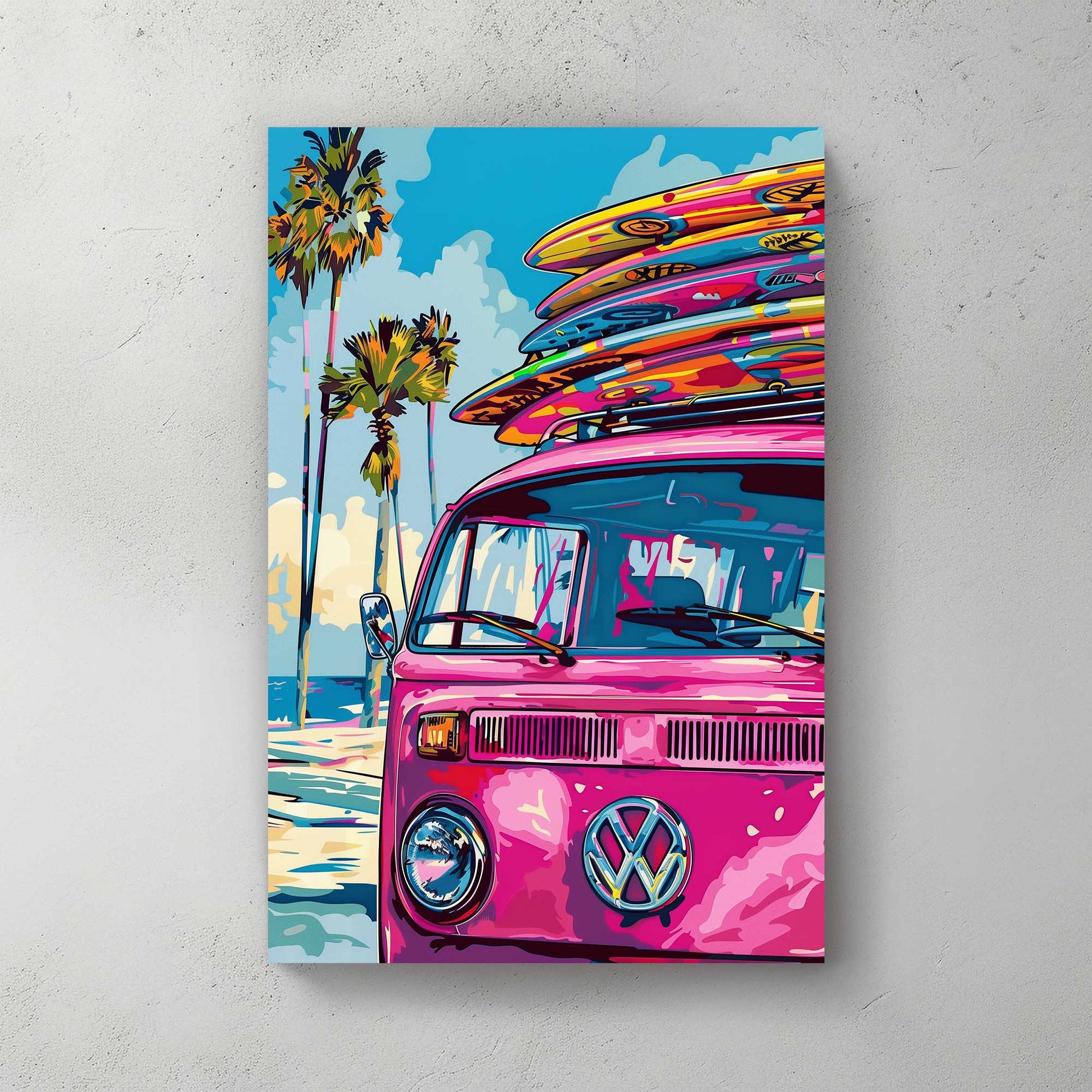 Let's Go Surfing #1339 Canvas Wall Art & Metal Prints