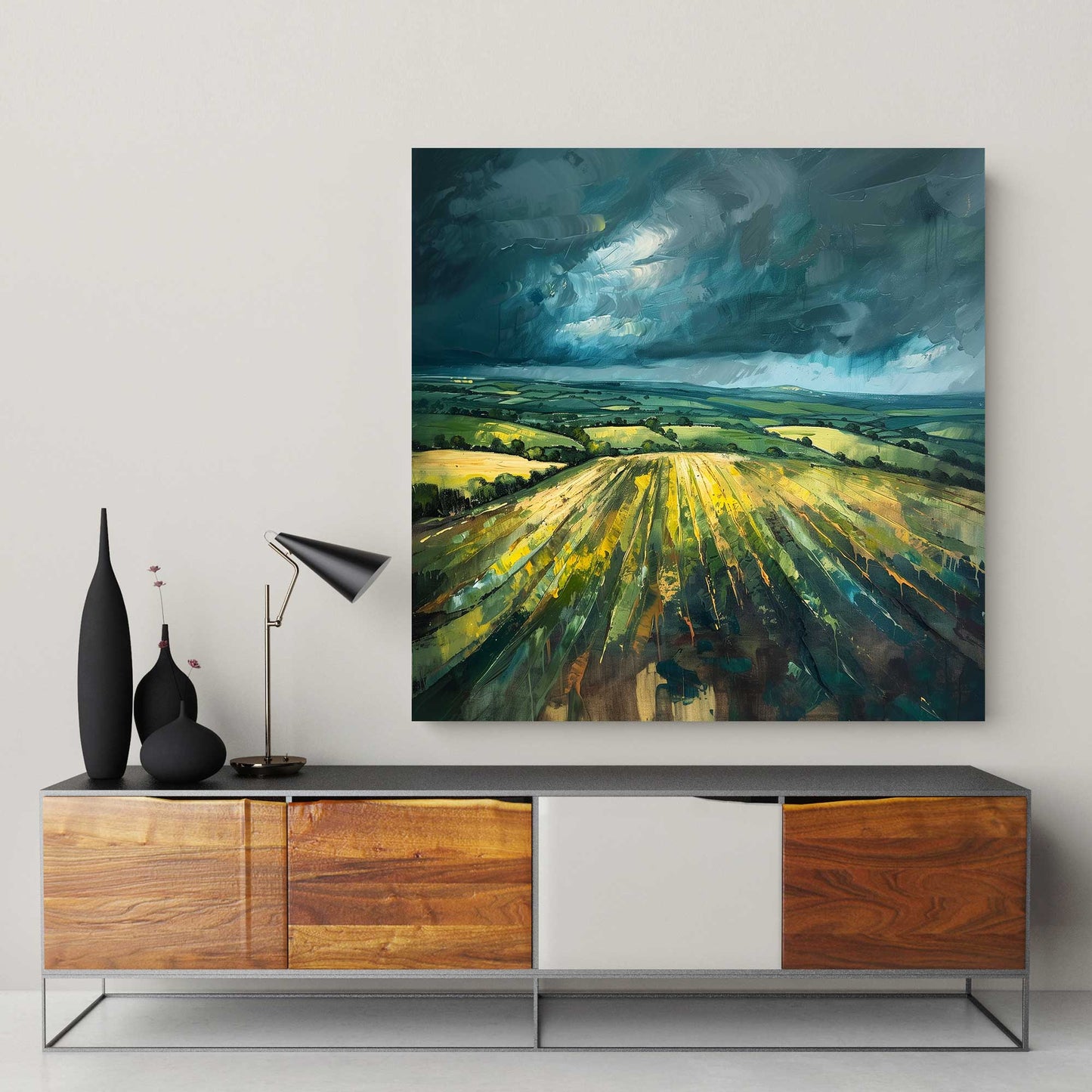 Green Terrains #1342 Canvas Wall Art & Metal Prints