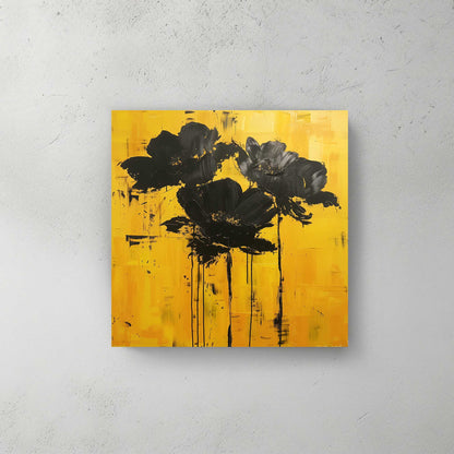 Yellow Poppies #1348 Canvas Wall Art & Metal Prints