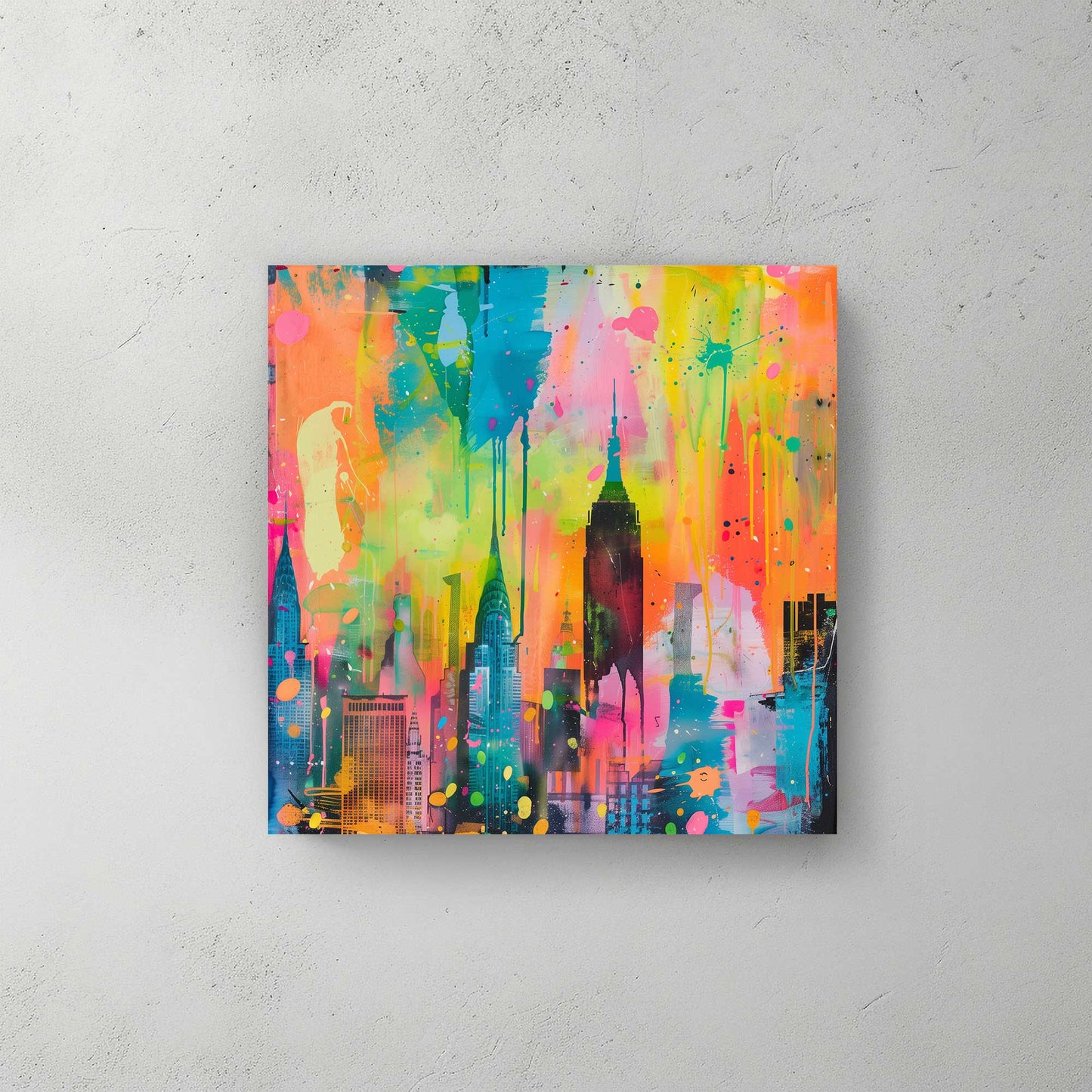 New York in Colours #1350 Canvas Wall Art & Metal Prints