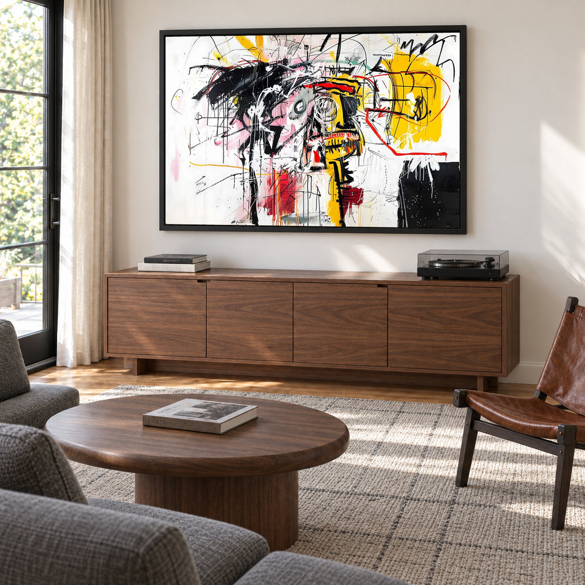 Basquiat Portrait #1356 Canvas Wall Art & Metal Prints
