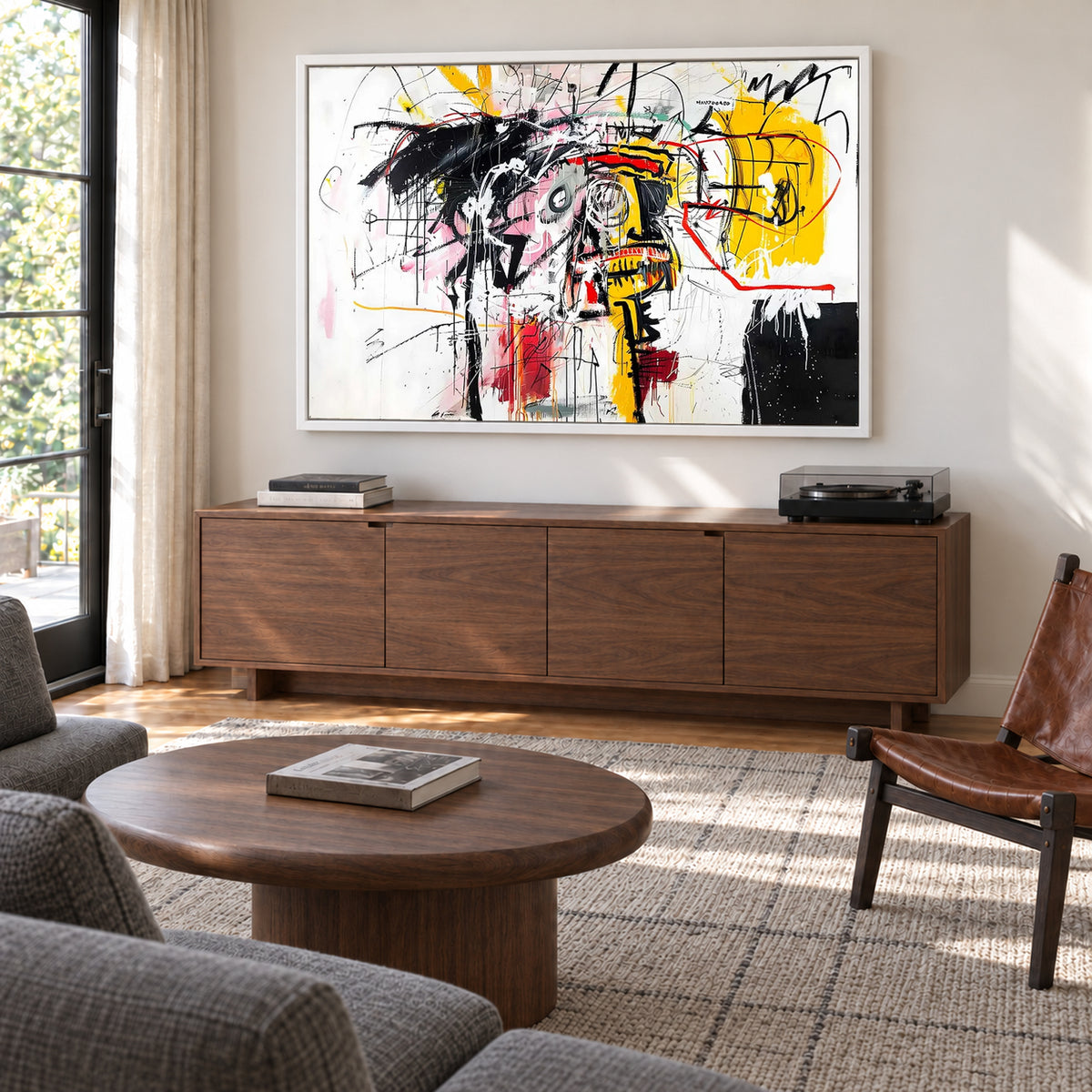 Basquiat Portrait #1356 Canvas Wall Art & Metal Prints
