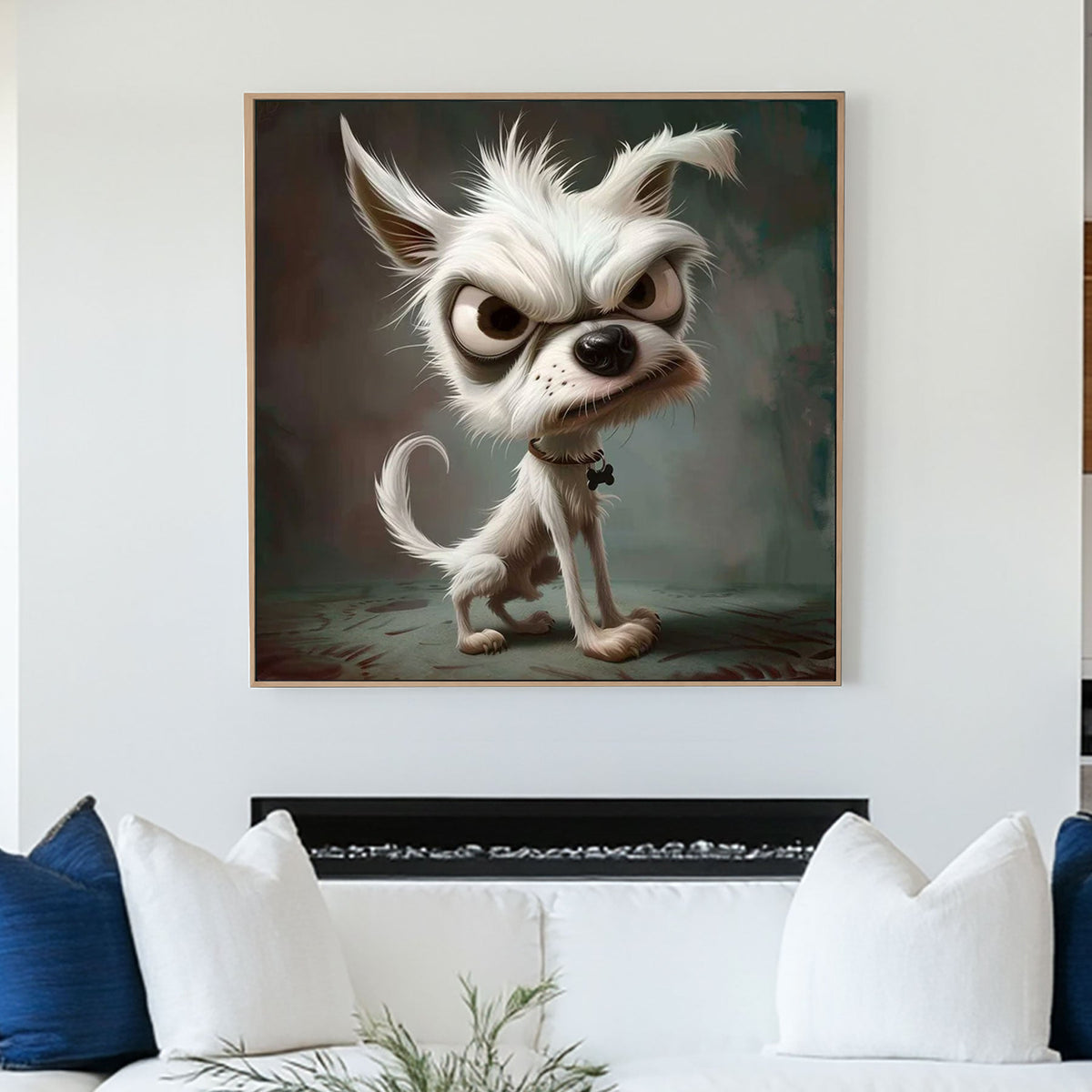 Woof Woof #1371 Canvas Wall Art & Metal Prints