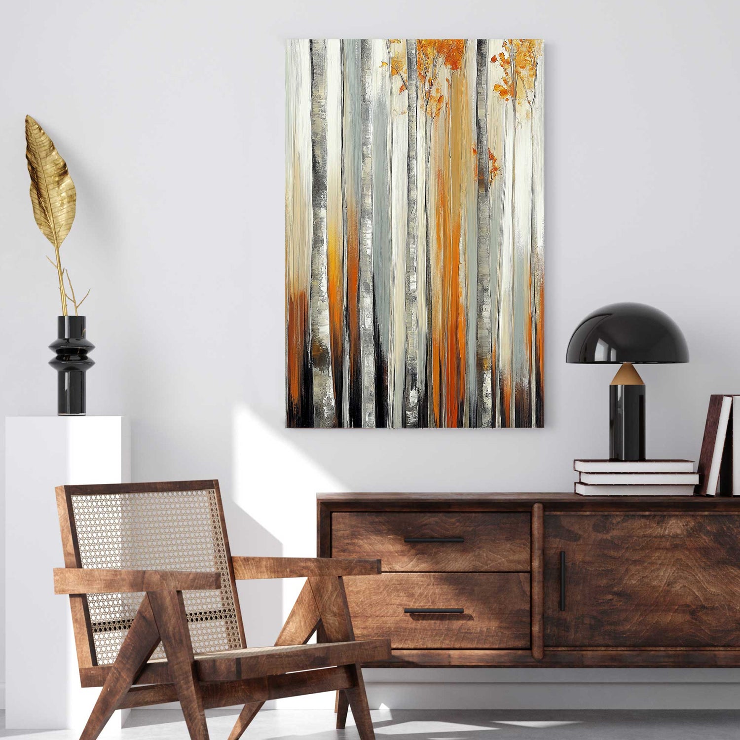 Wooded landscape nature wall art print