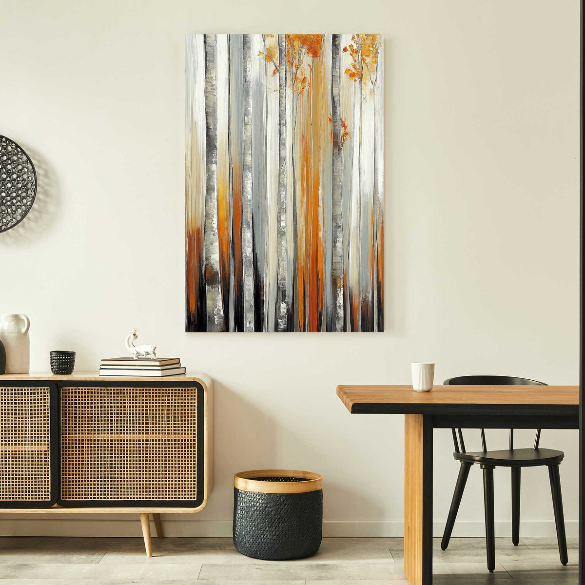 Wooded landscape nature wall art print