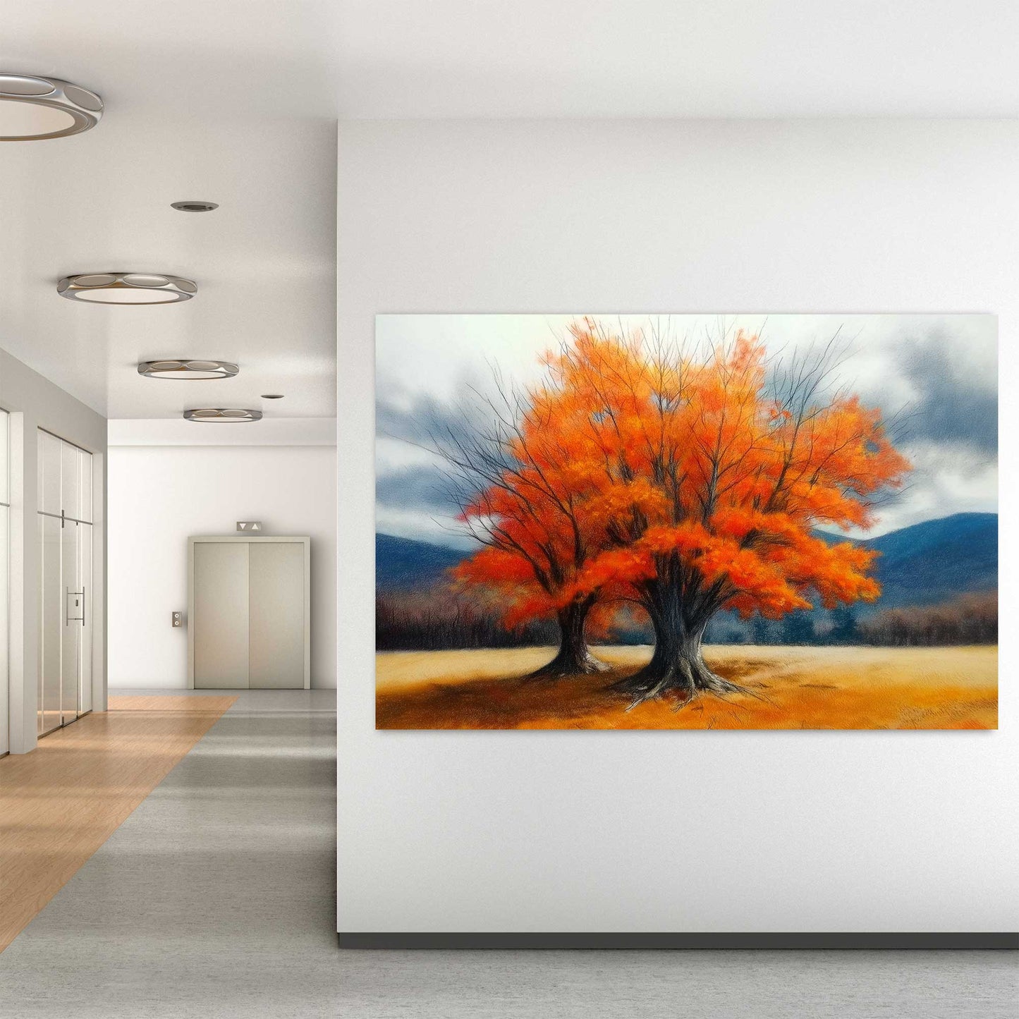 Autumn Views #1381 Canvas Wall Art & Metal Prints