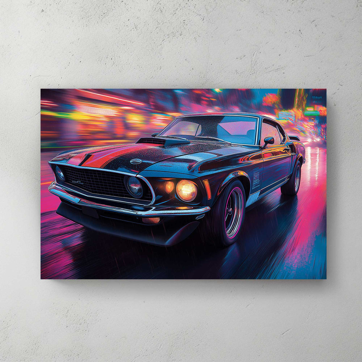 Urban Mustang #1400 Canvas Wall Art & Metal Prints