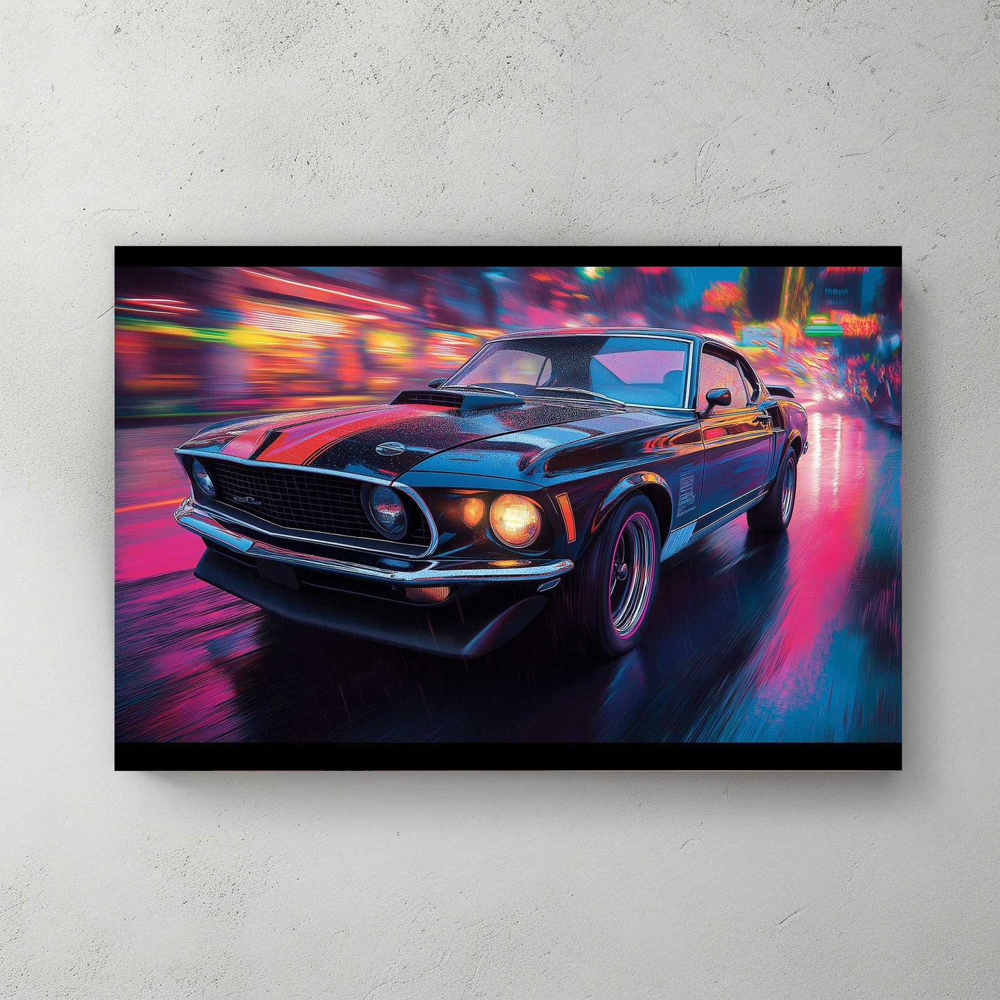 Urban Mustang #1400 Canvas Wall Art & Metal Prints