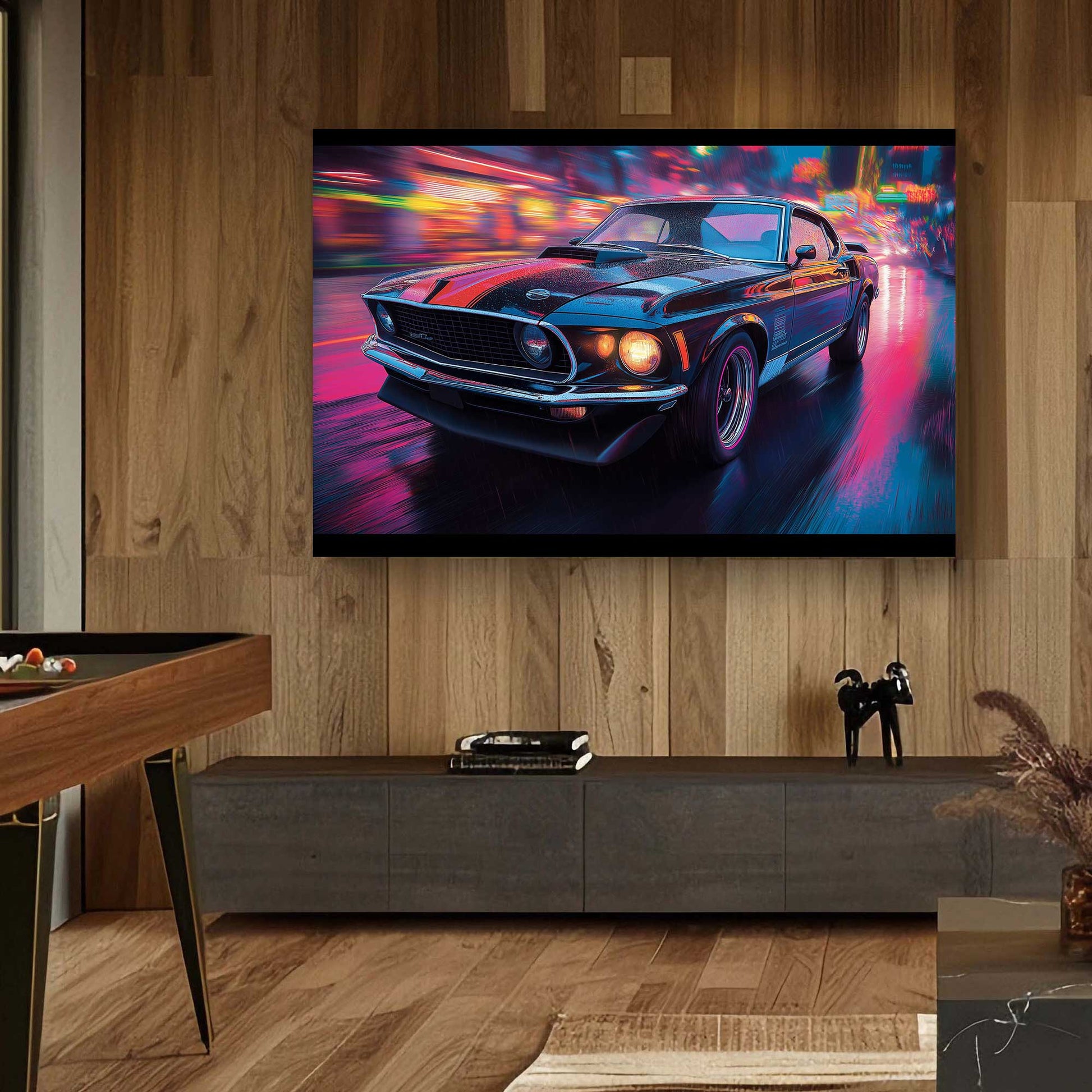 Urban Mustang #1400 Canvas Wall Art & Metal Prints