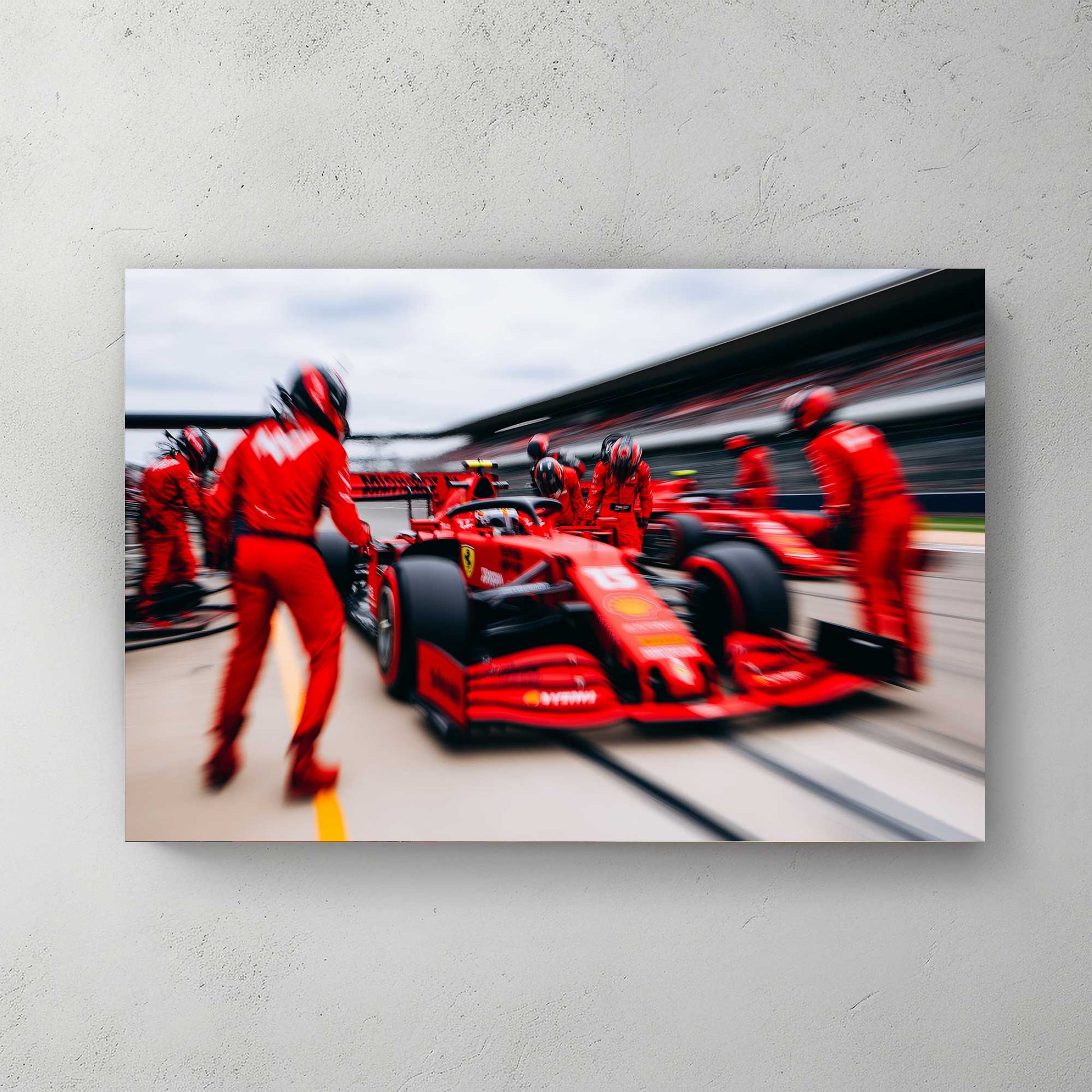 Pit Stop Dynamics #1402 Canvas Wall Art & Metal Prints