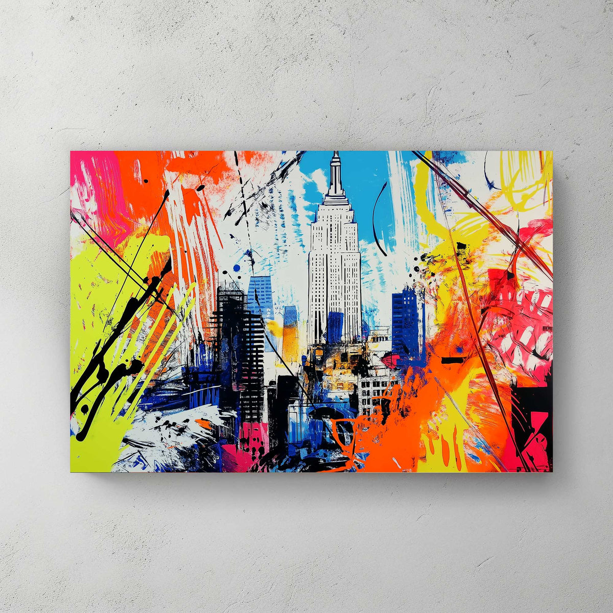 Abstract NYC #1406 Canvas Wall Art & Metal Prints