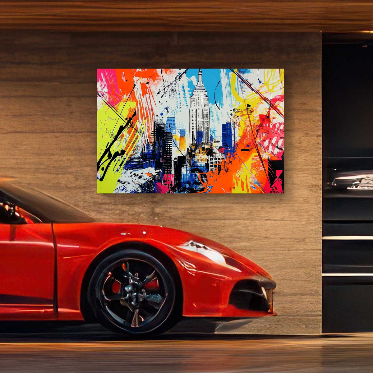 Abstract NYC #1406 Canvas Wall Art & Metal Prints