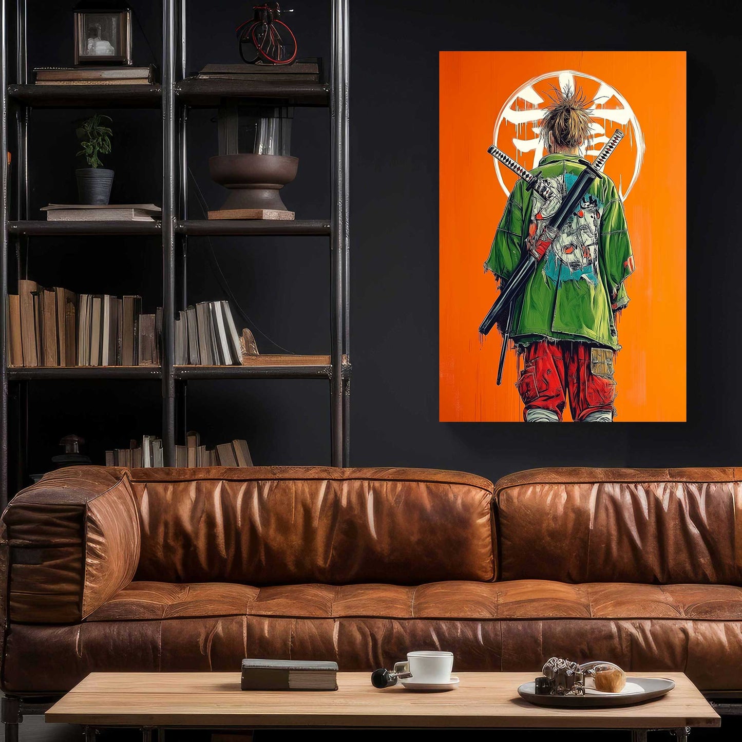 Samurai Spirit #1408 Canvas Wall Art & Metal Prints