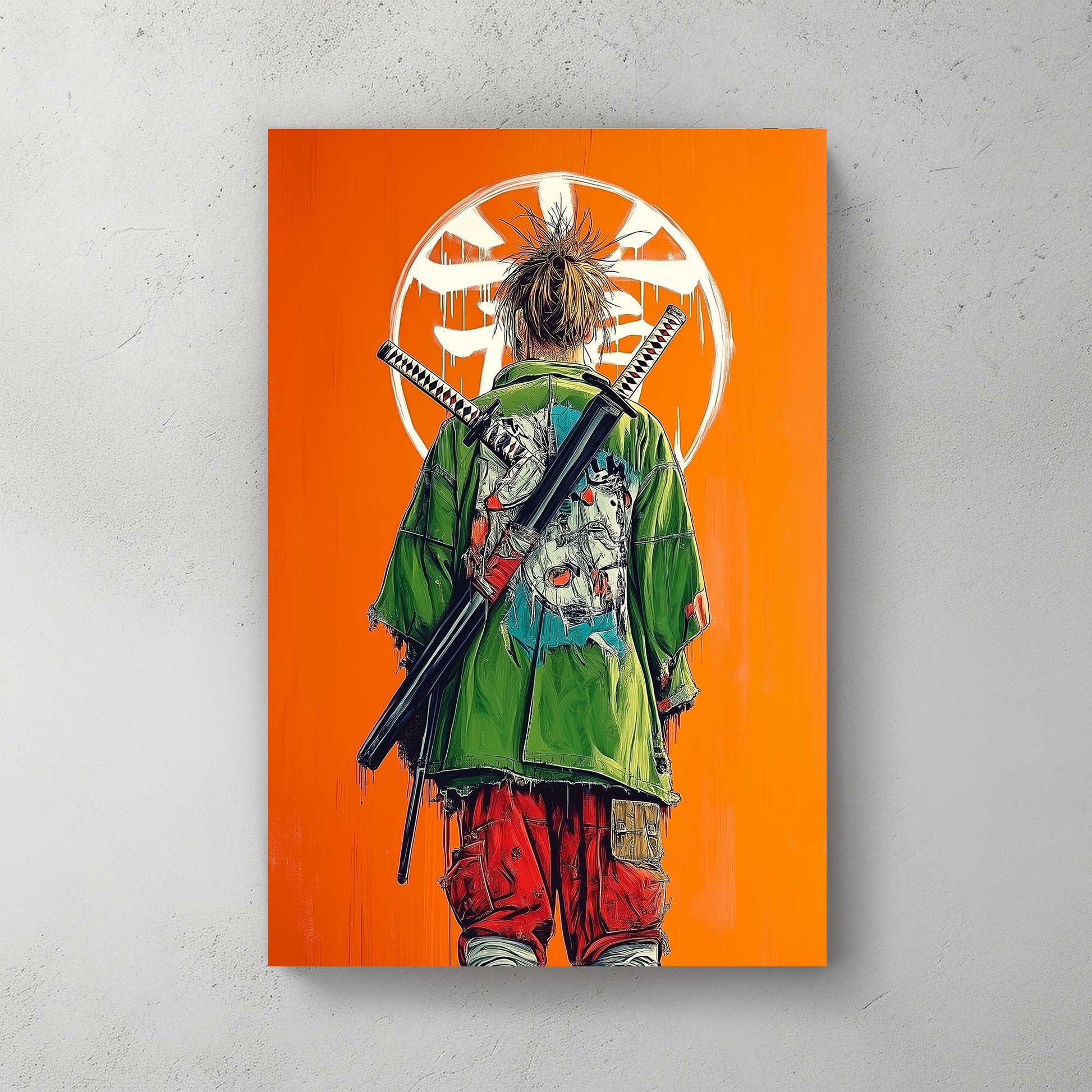 Samurai Spirit #1408 Canvas Wall Art & Metal Prints