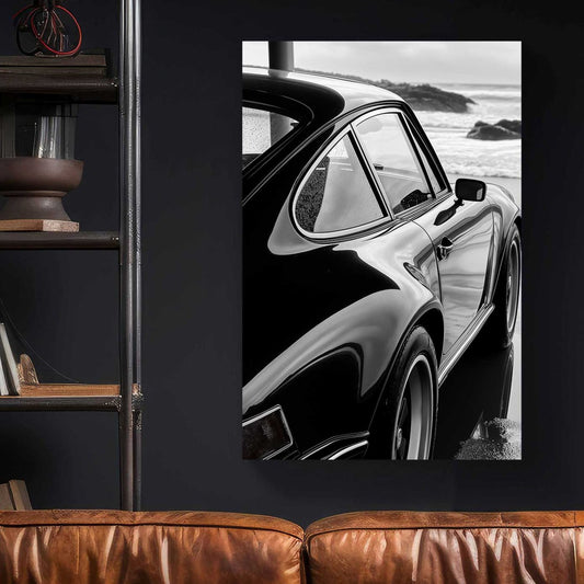 Coastal Porsche Reflections #1412 Canvas Wall Art & Metal Prints