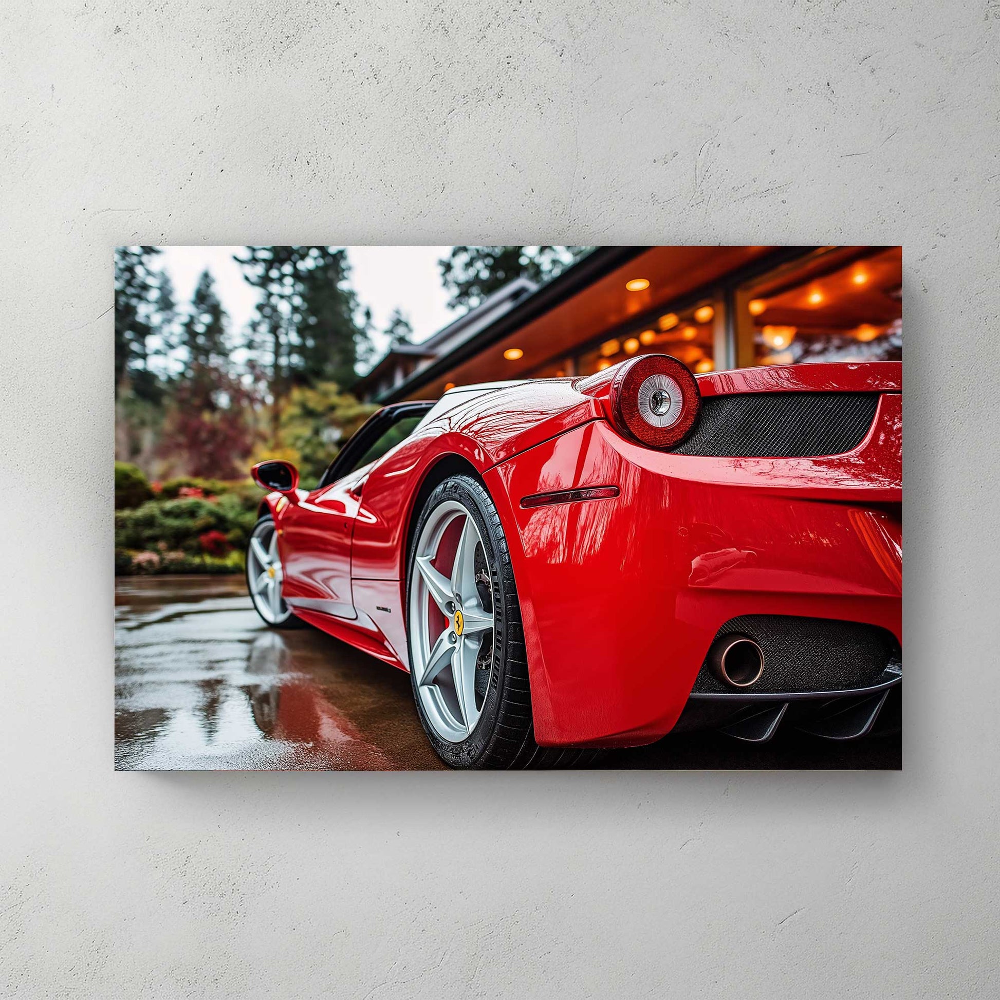 Red Power #1419 Canvas Wall Art & Metal Prints