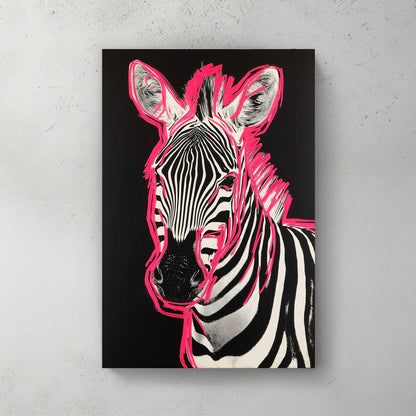 Zebra Pulse #1422 Canvas Wall Art & Metal Prints