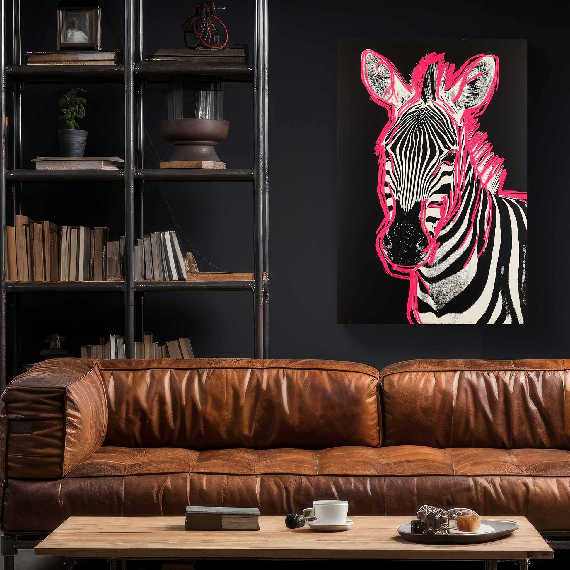 Zebra Pulse #1422 Canvas Wall Art & Metal Prints