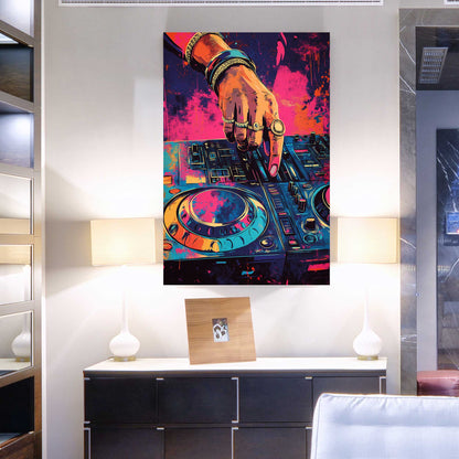 DJ Vibes #1424 Canvas Wall Art & Metal Prints