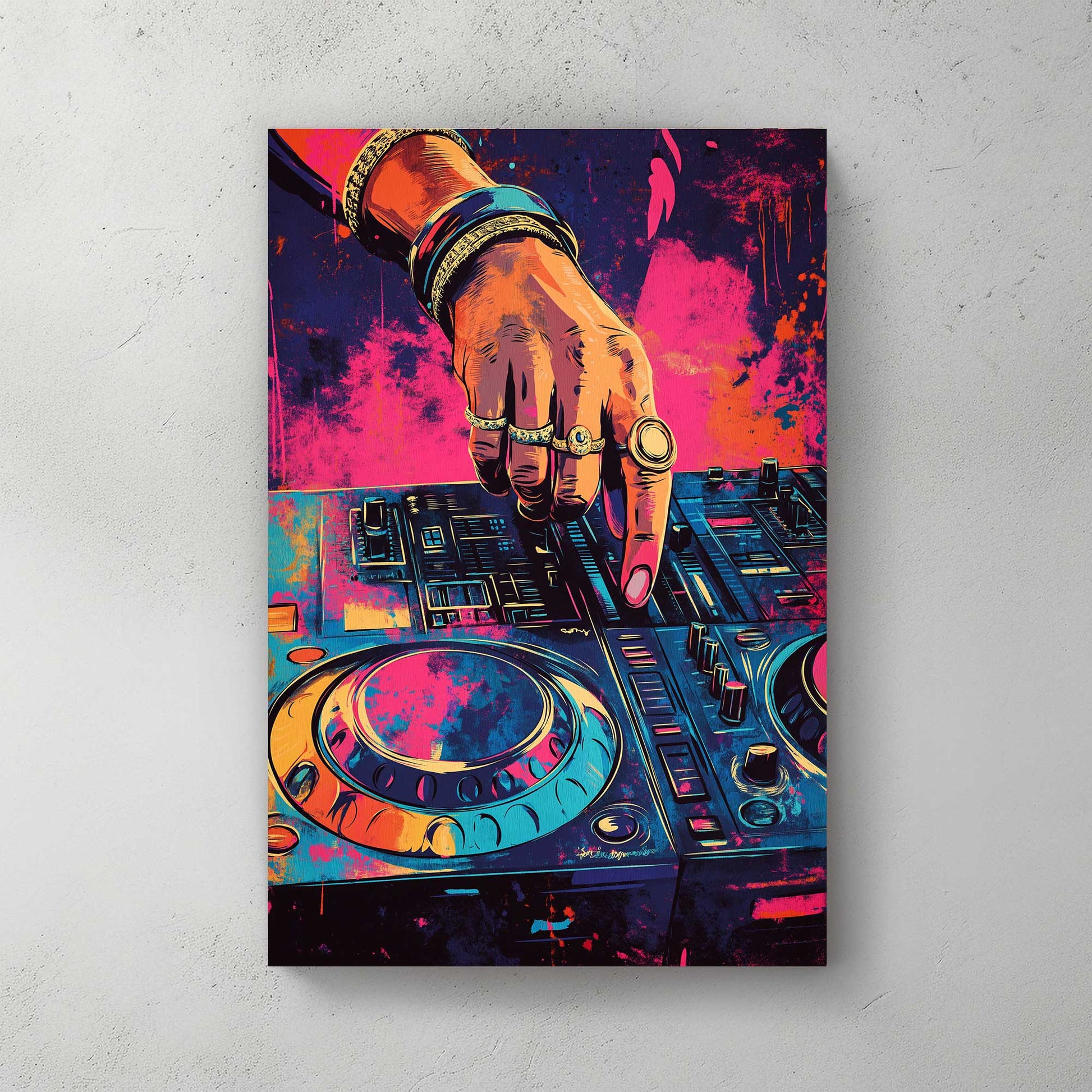 DJ Vibes #1424 Canvas Wall Art & Metal Prints