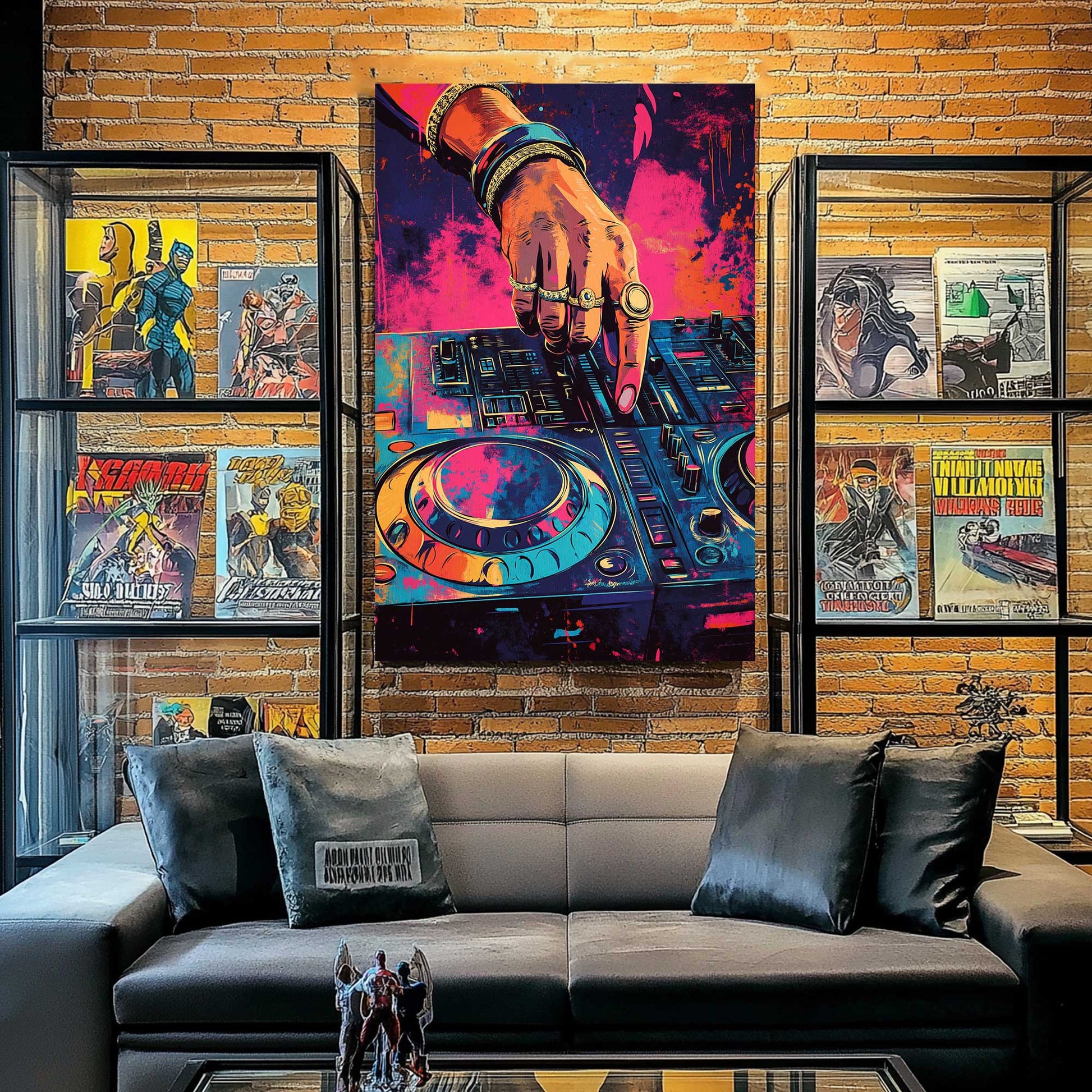 DJ Vibes #1424 Canvas Wall Art & Metal Prints