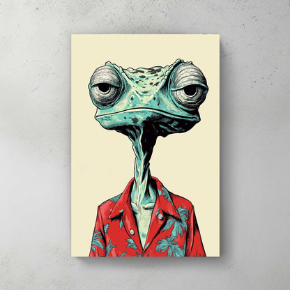 Reptile Rebel #1425 Canvas Wall Art & Metal Prints