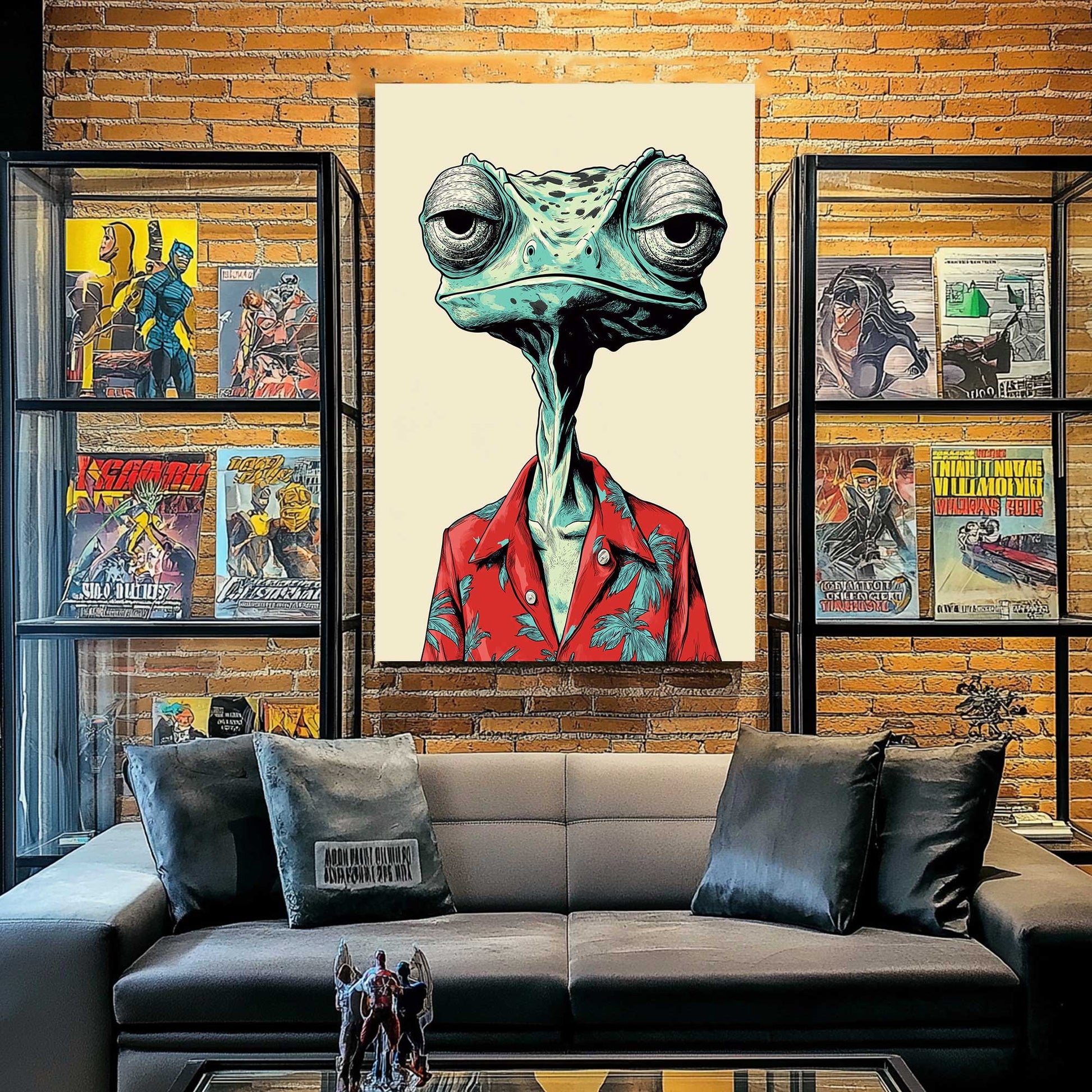 Reptile Rebel #1425 Canvas Wall Art & Metal Prints