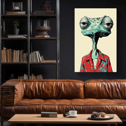 Reptile Rebel #1425 Canvas Wall Art & Metal Prints