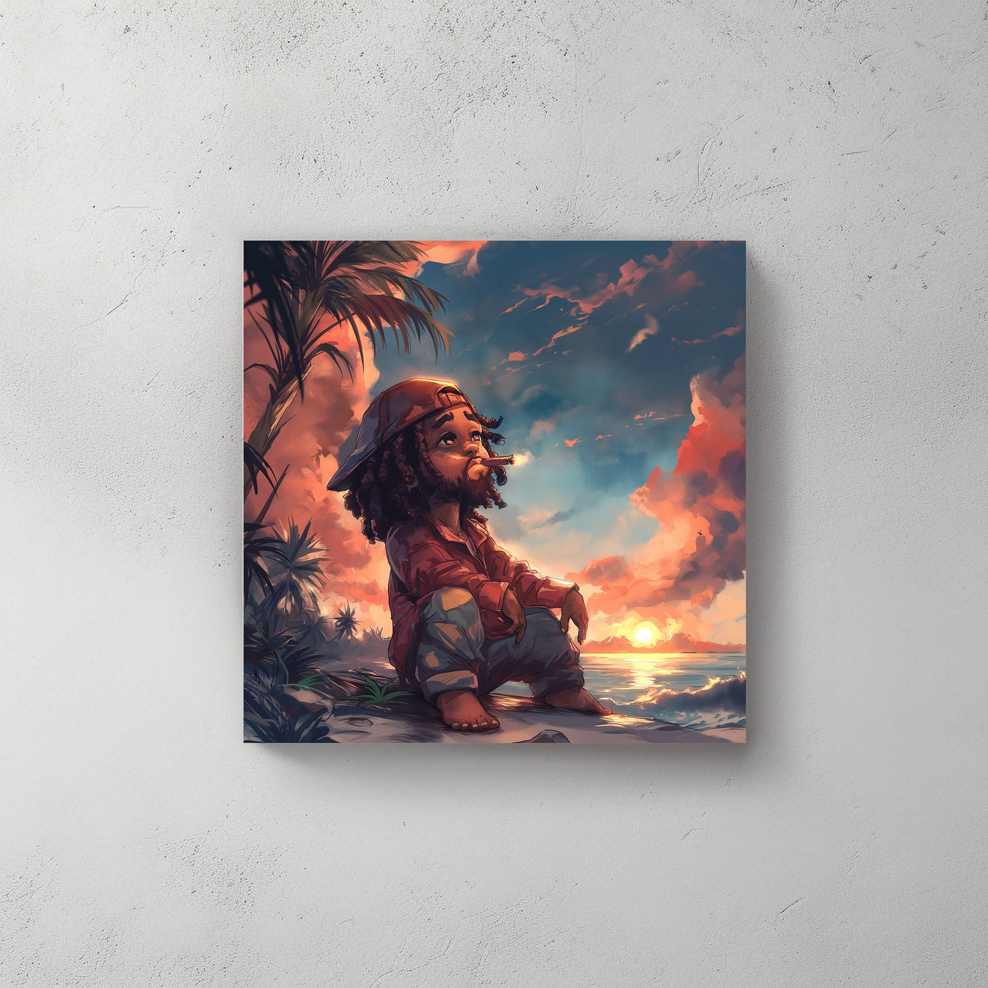 Lounging #142 Canvas Wall Art & Metal Prints