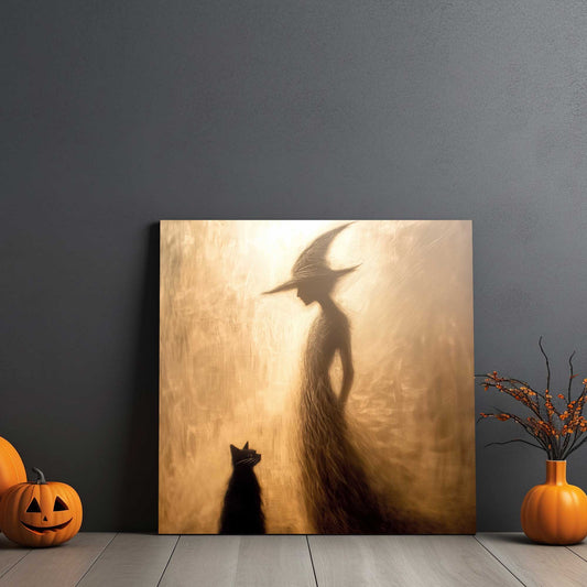 Witch’s Silhouette #1433 Canvas Wall Art & Metal Prints