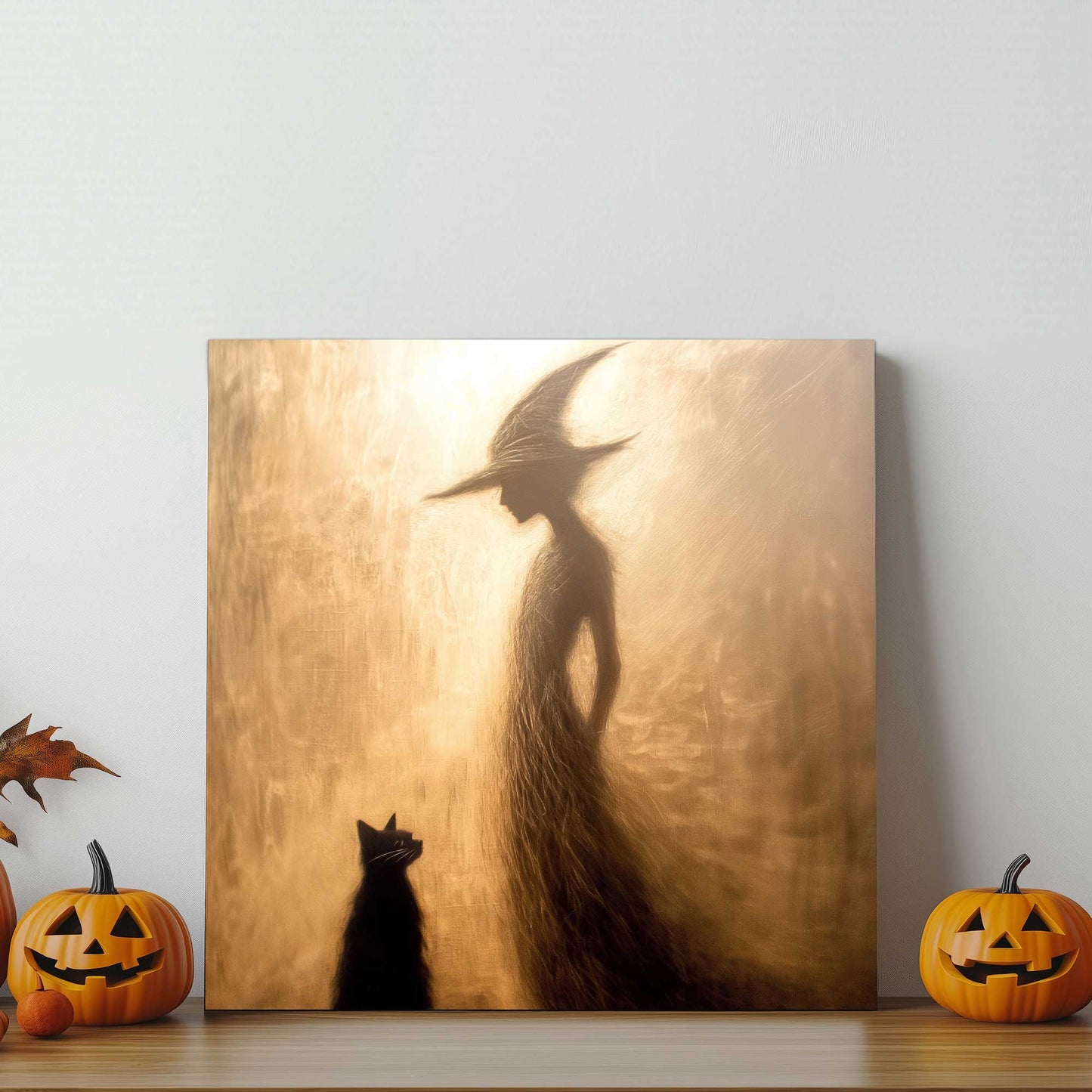 Witch’s Silhouette #1433 Canvas Wall Art & Metal Prints