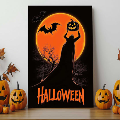 Halloween Moonrise #1435 Canvas Wall Art & Metal Prints