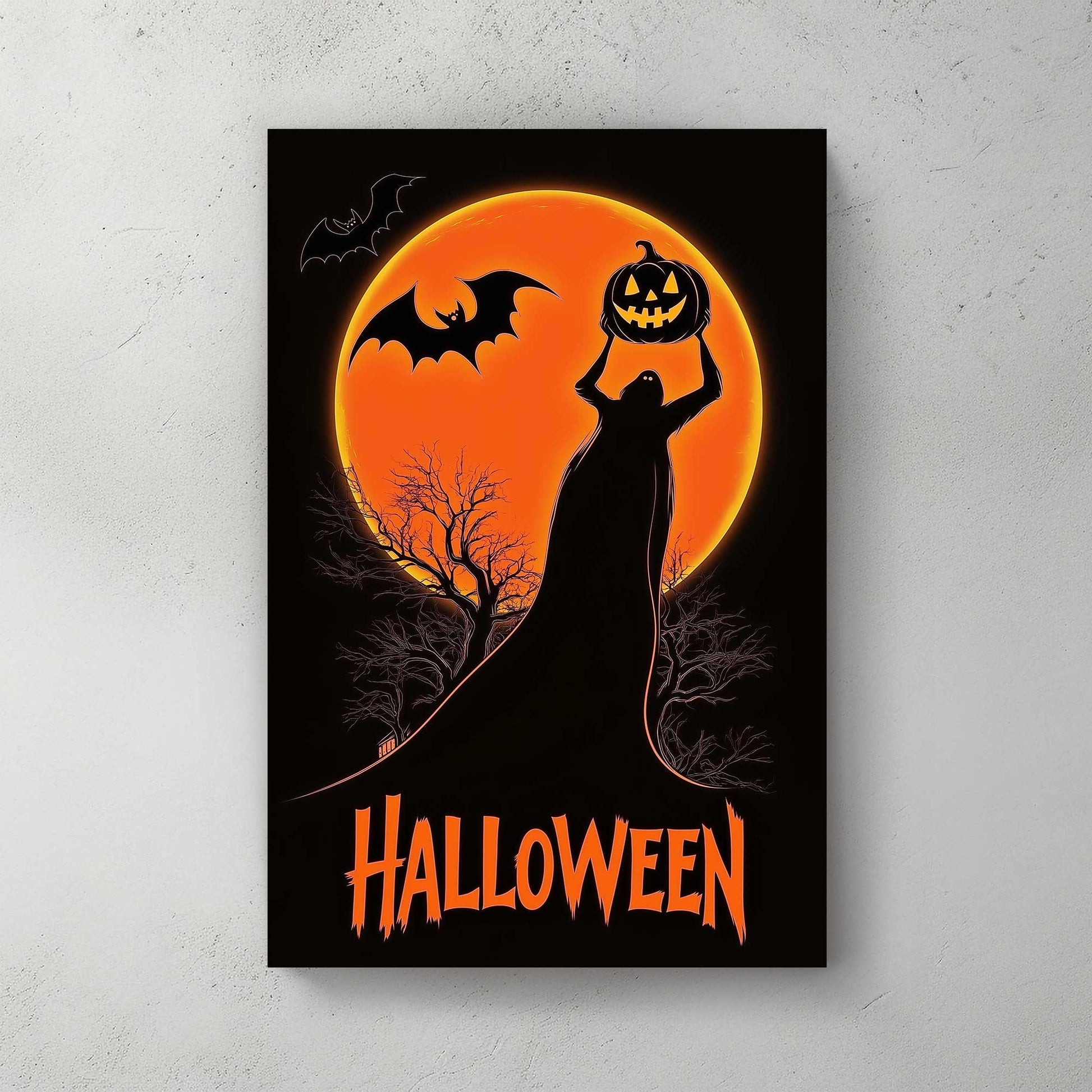 Halloween Moonrise #1435 Canvas Wall Art & Metal Prints