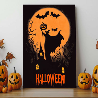 Halloween Nightfall #1436 Canvas Wall Art & Metal Prints