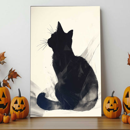 Mystic Cat Silhouette #1439 Canvas Wall Art & Metal Prints