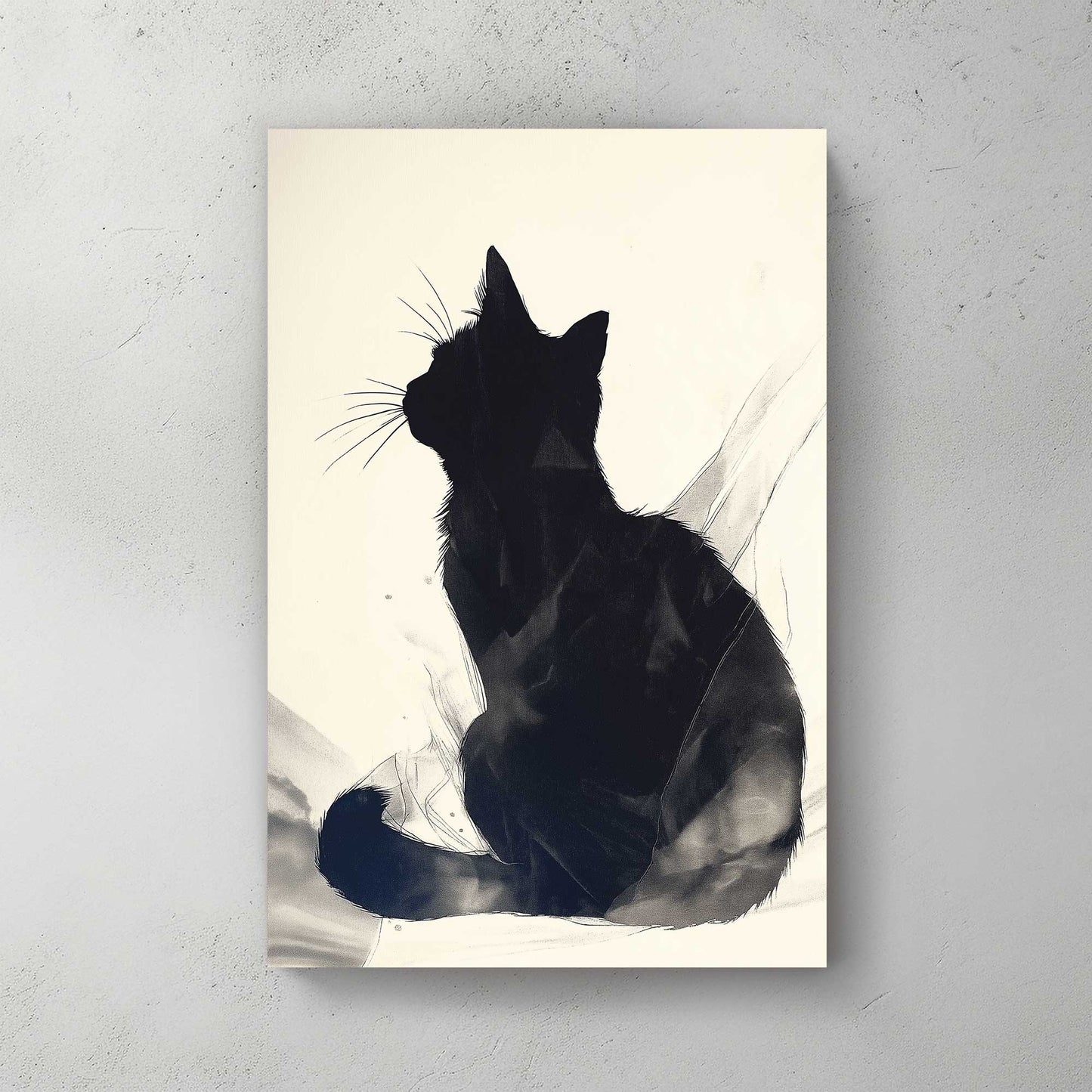 Mystic Cat Silhouette #1439 Canvas Wall Art & Metal Prints