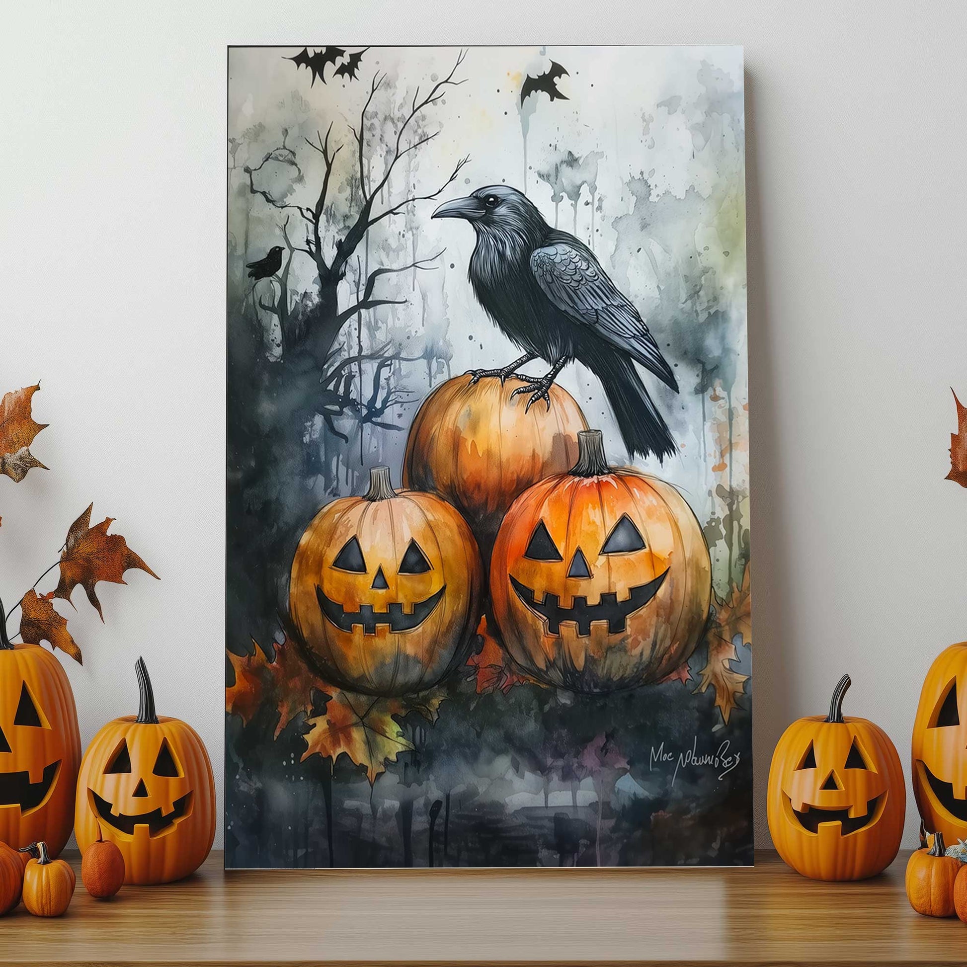 Pumpkin Sentinel #1442 Canvas Wall Art & Metal Prints