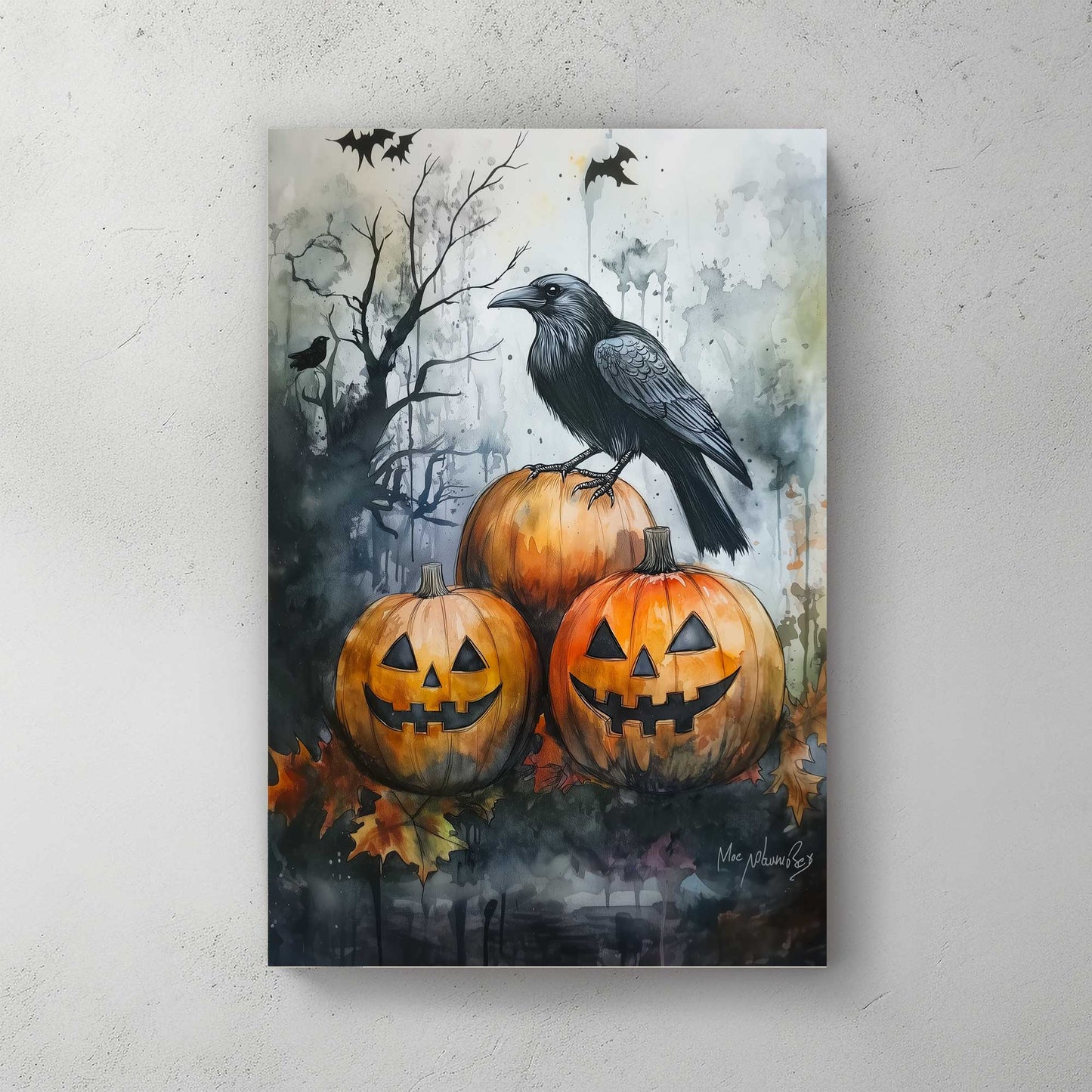 Pumpkin Sentinel #1442 Canvas Wall Art & Metal Prints