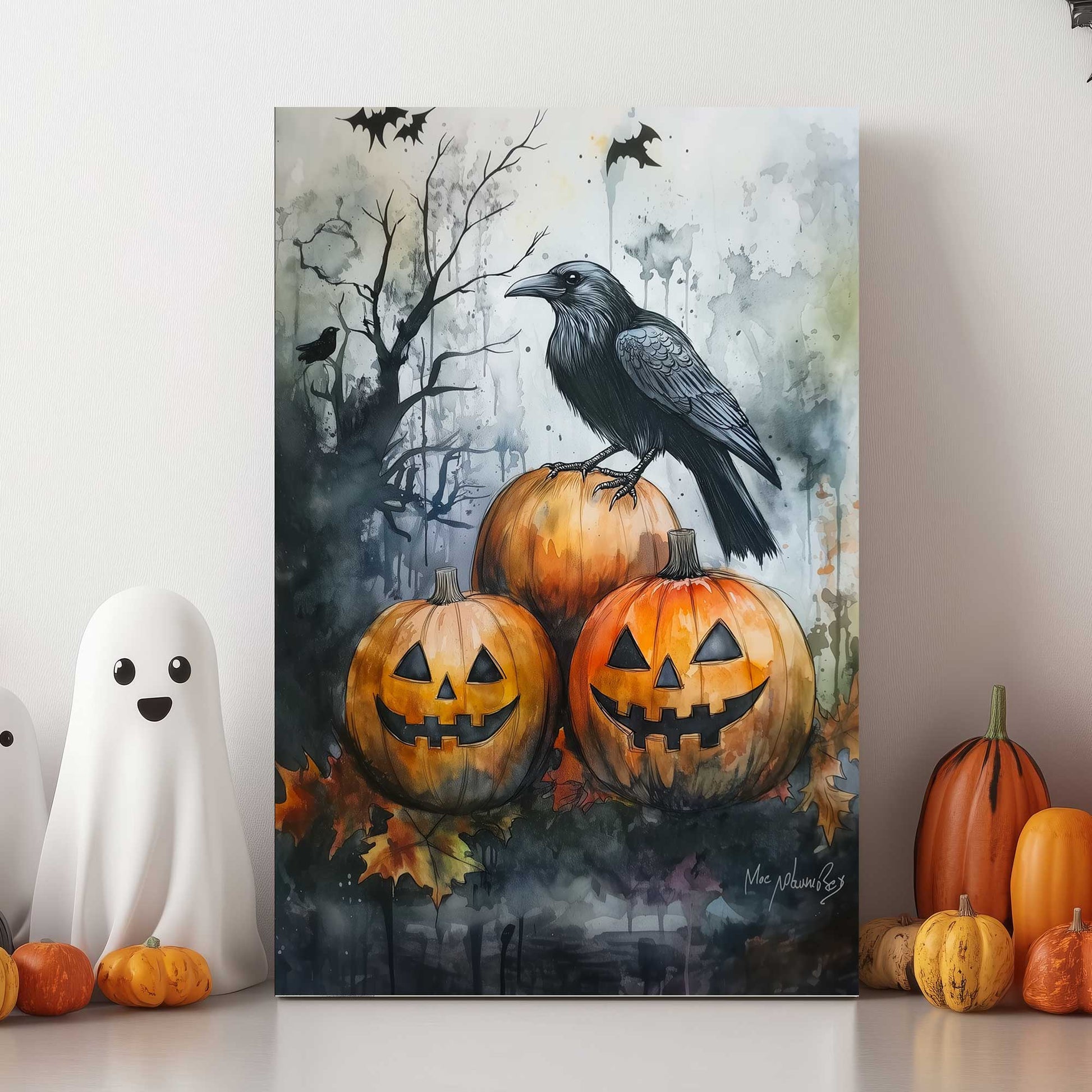 Pumpkin Sentinel #1442 Canvas Wall Art & Metal Prints