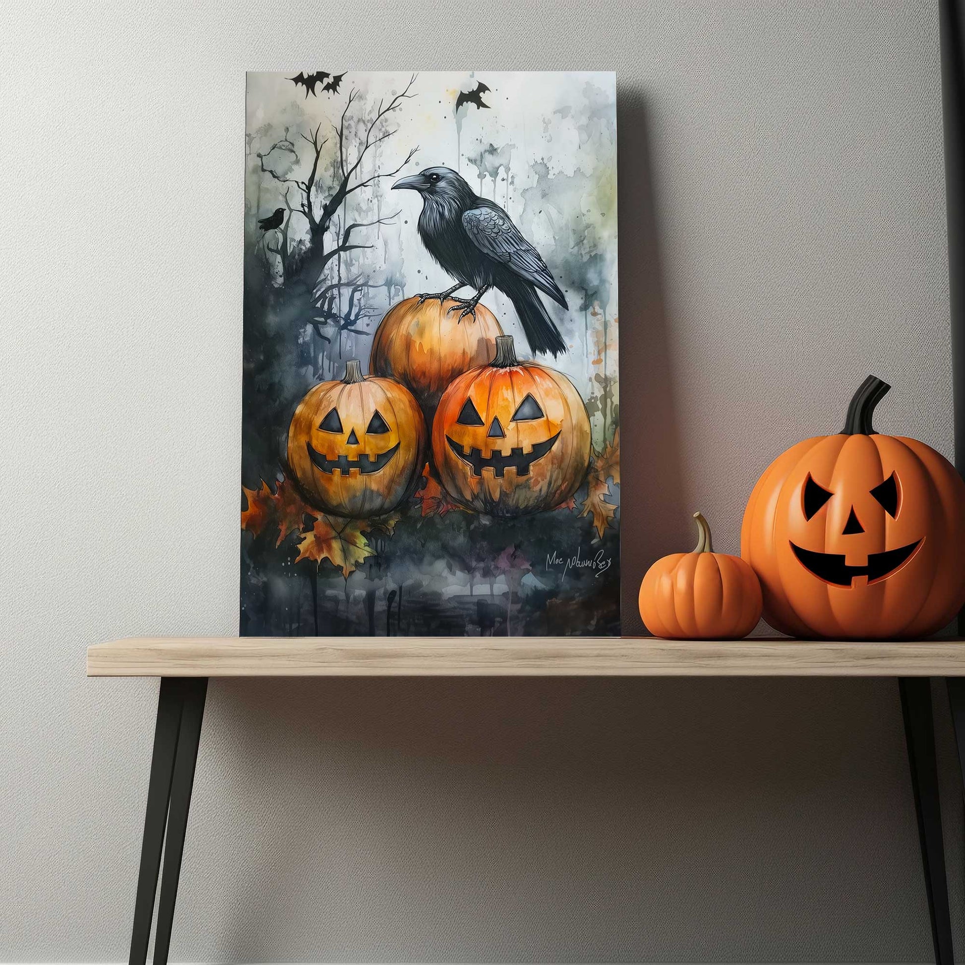 Pumpkin Sentinel #1442 Canvas Wall Art & Metal Prints