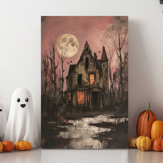 Haunted Manor #1443 Canvas Wall Art & Metal Prints