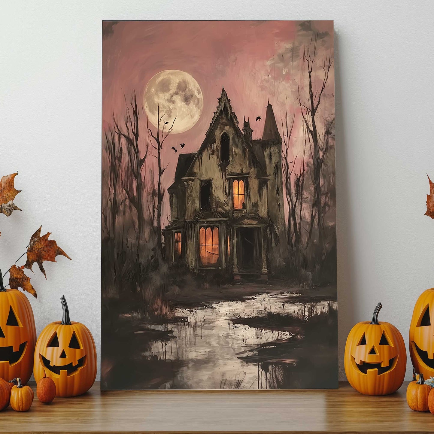 Haunted Manor #1443 Canvas Wall Art & Metal Prints