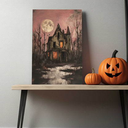 Haunted Manor #1443 Canvas Wall Art & Metal Prints