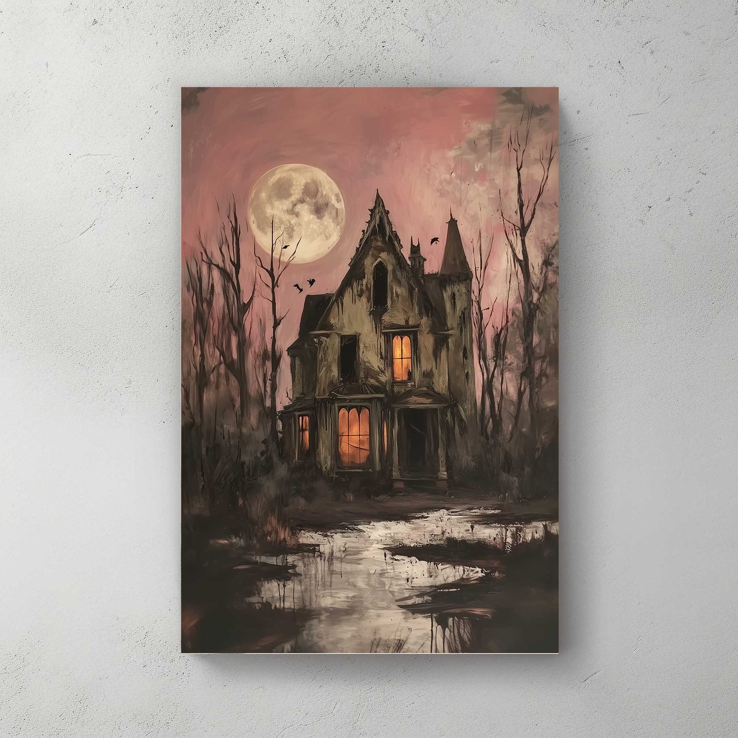 Haunted Manor #1443 Canvas Wall Art & Metal Prints