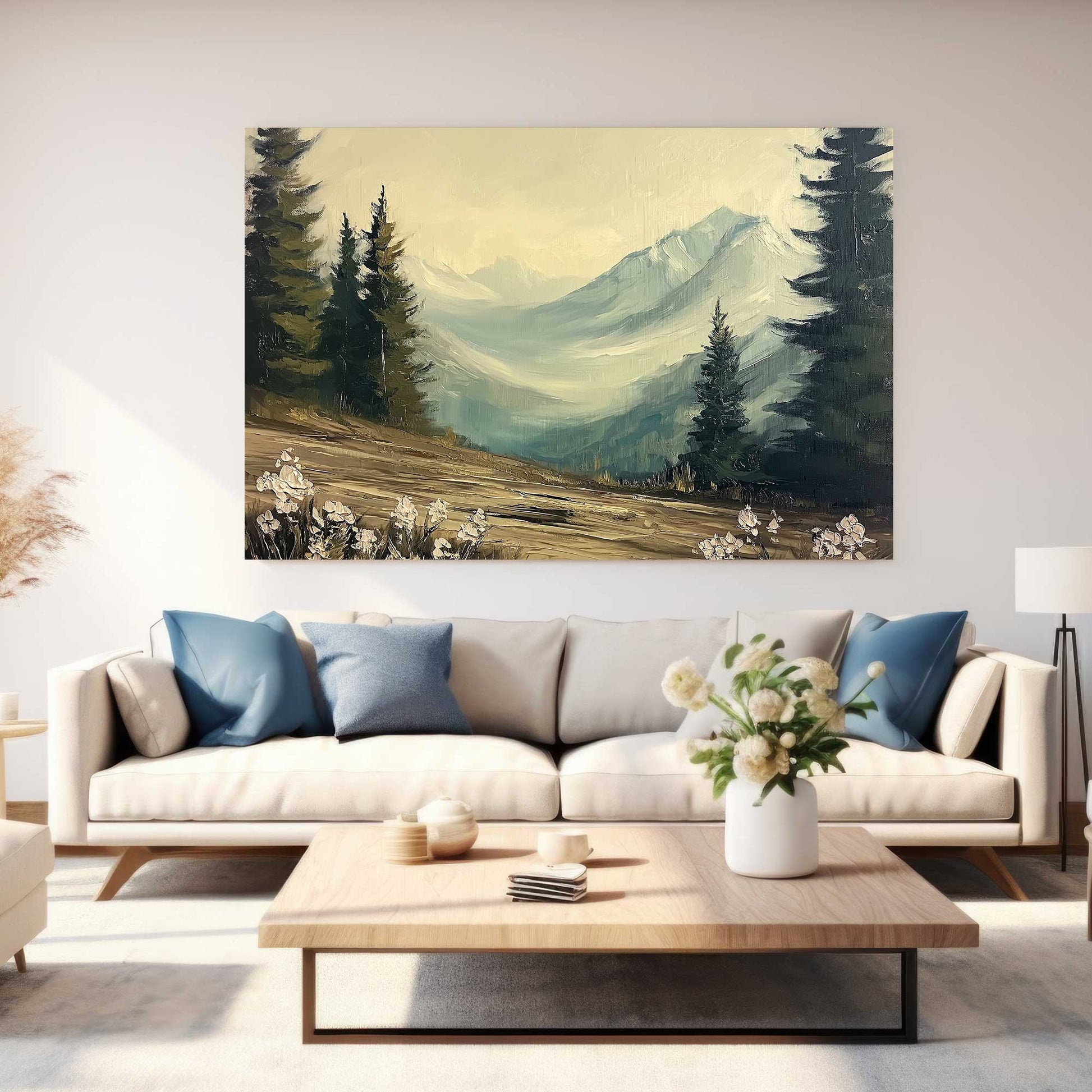 Mountain Serenity #1447 Canvas Wall Art & Metal Prints