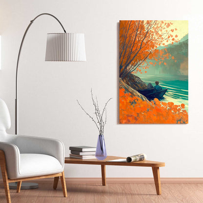 Autumn Escape #1449 Canvas Wall Art & Metal Prints