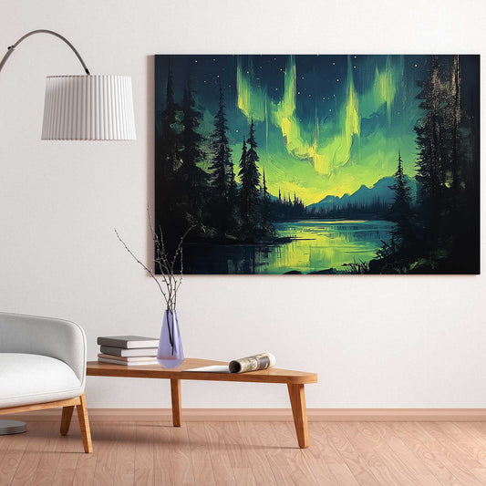 Northern Lights Serenity #1450 Canvas Wall Art & Metal Prints